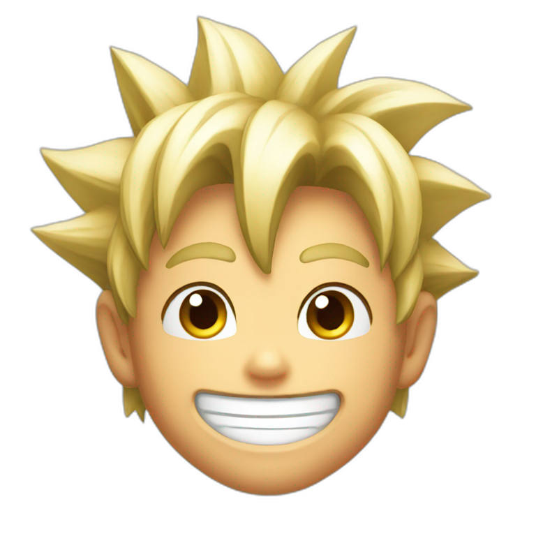 young goku smiling emoji