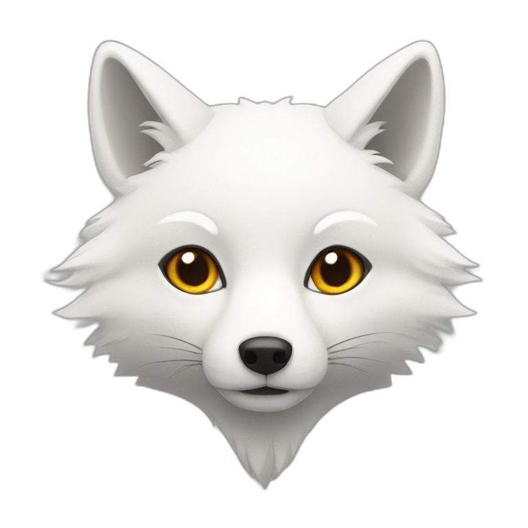 white fox emoji