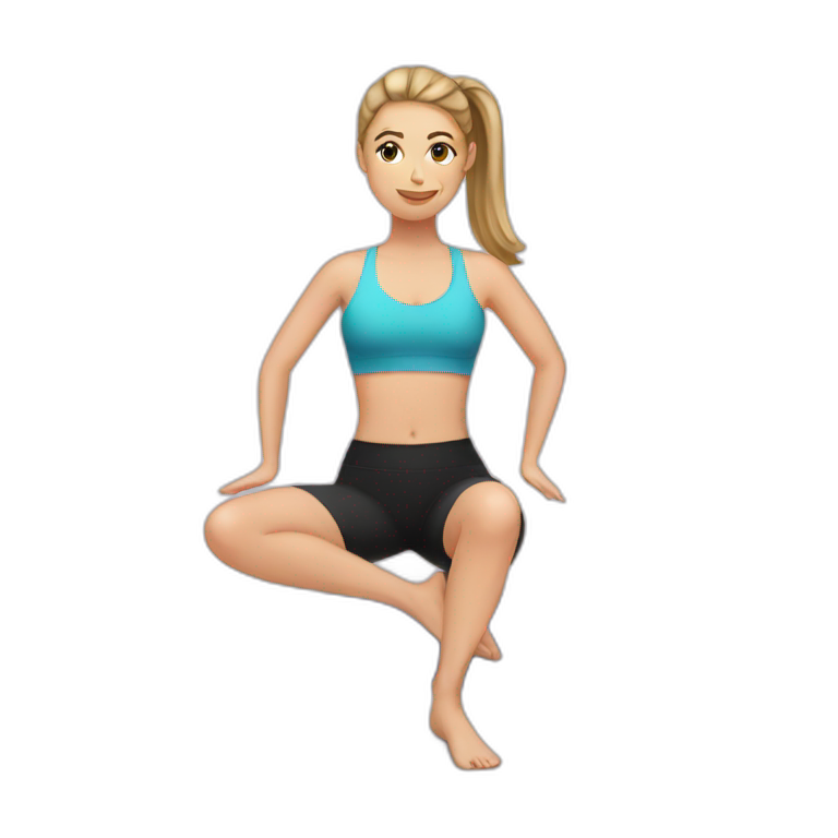 Pilates girl emoji