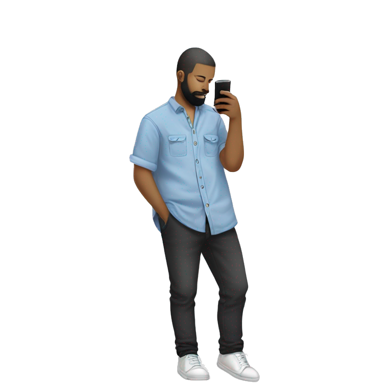 man with phone in hand emoji