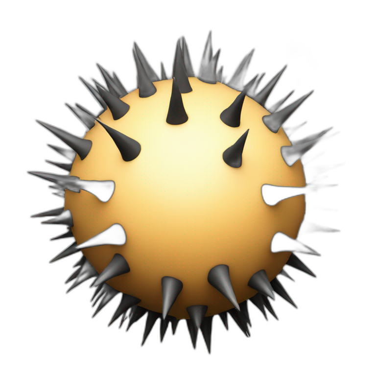 spiky sphere emoji
