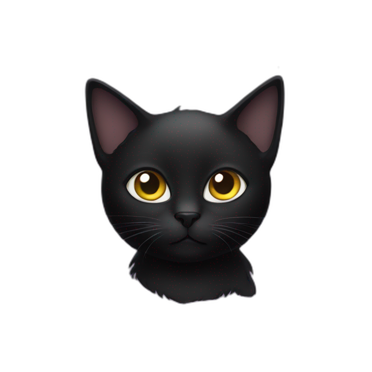 black cat space emoji