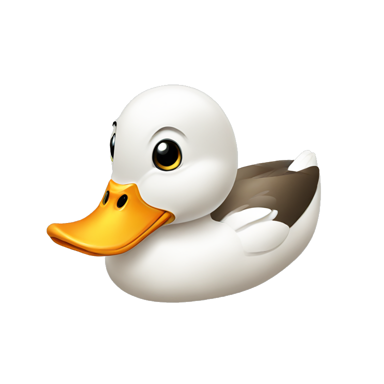 vector duck emoji