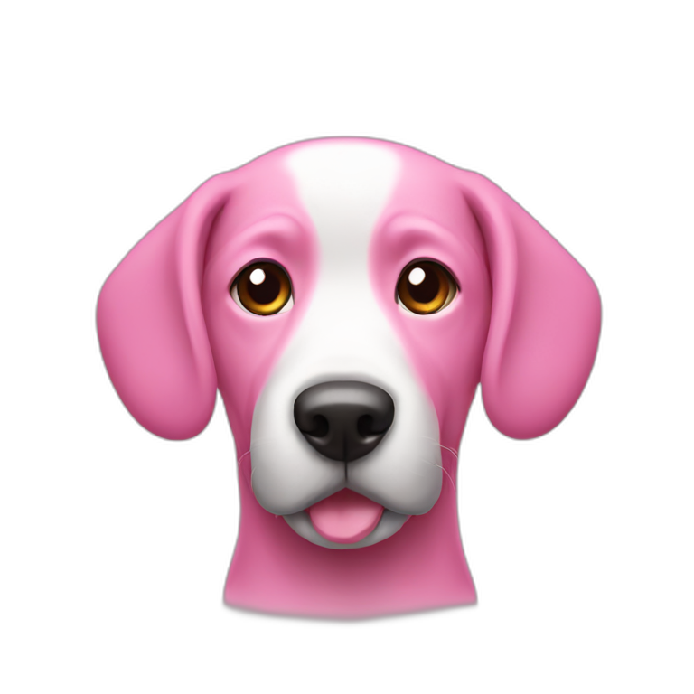 dog pink man emoji