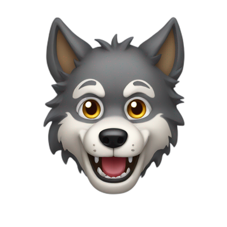 Crazy Little Wolf emoji