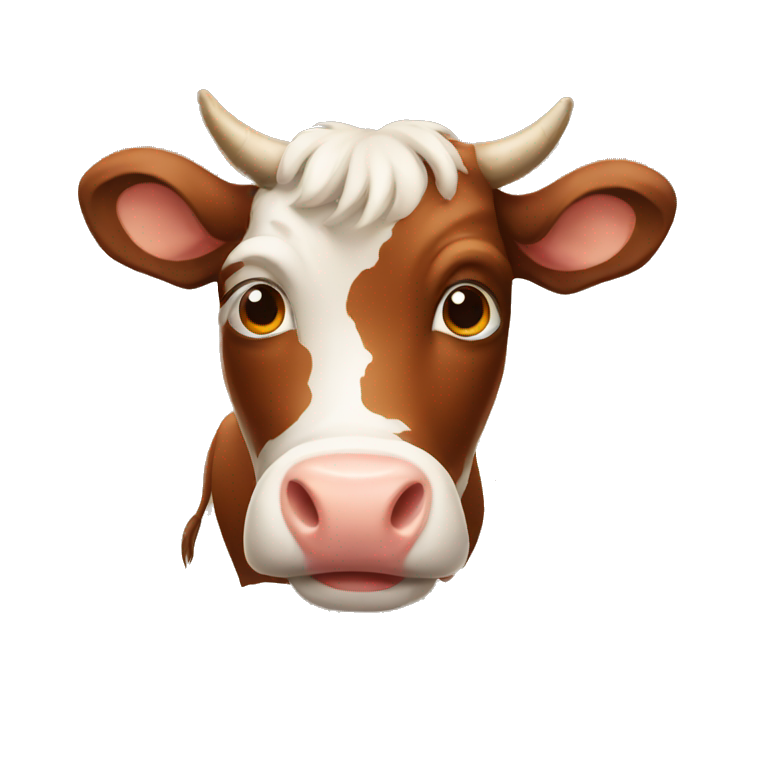 Brown cow emoji