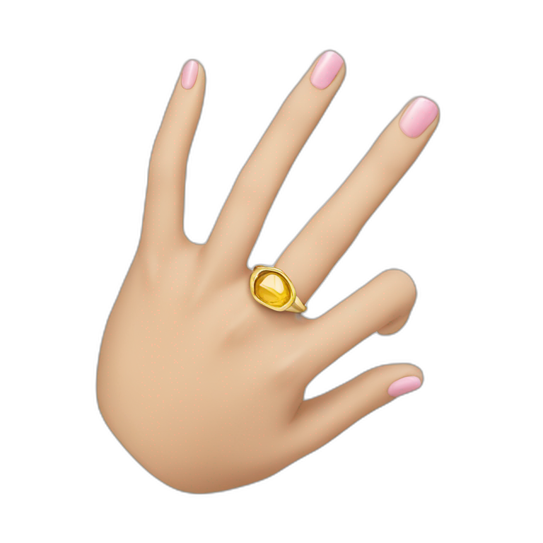 Ring to the finger emoji