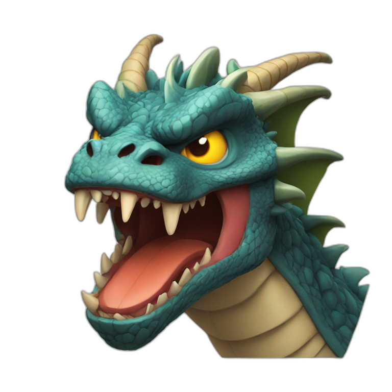 angry as hell dragon emoji