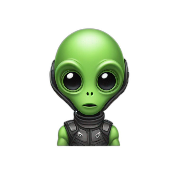 Alien in moto emoji