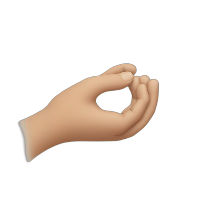 Hand holding  emoji