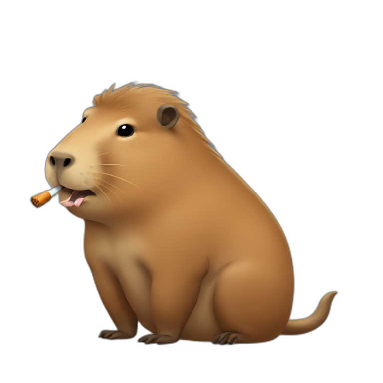 capybara smoking emoji