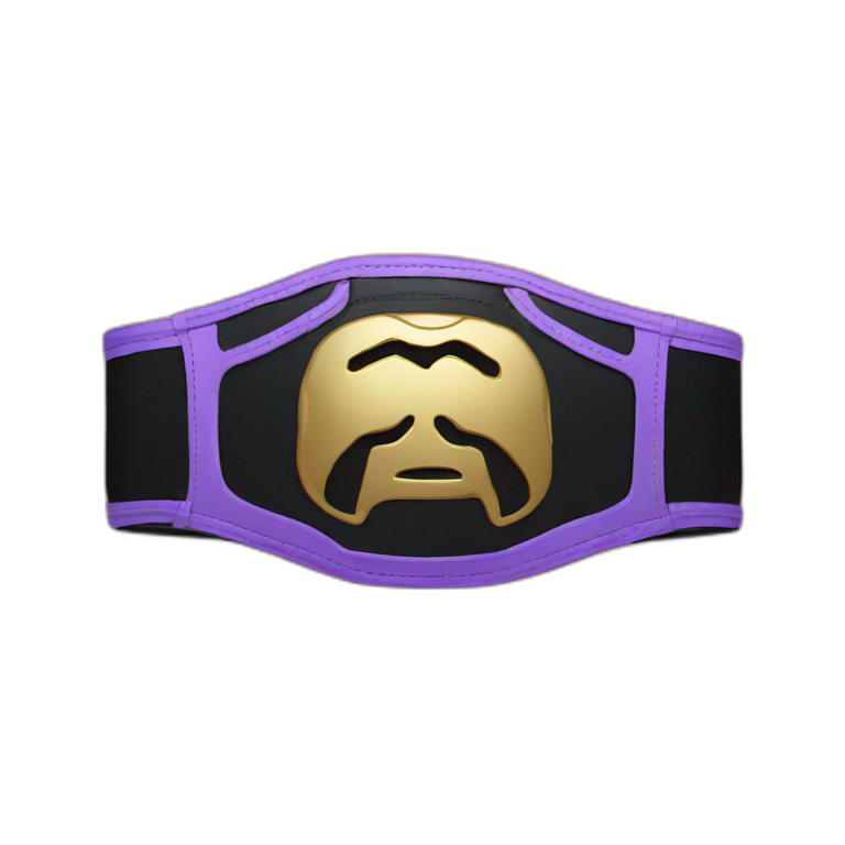 Wrestling belt emoji