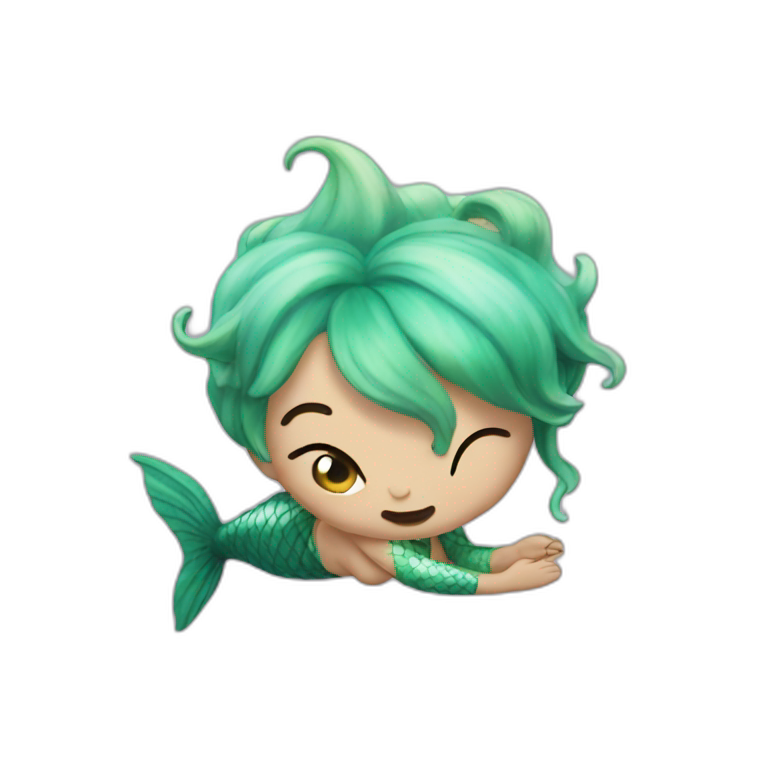 farting mermaid emoji