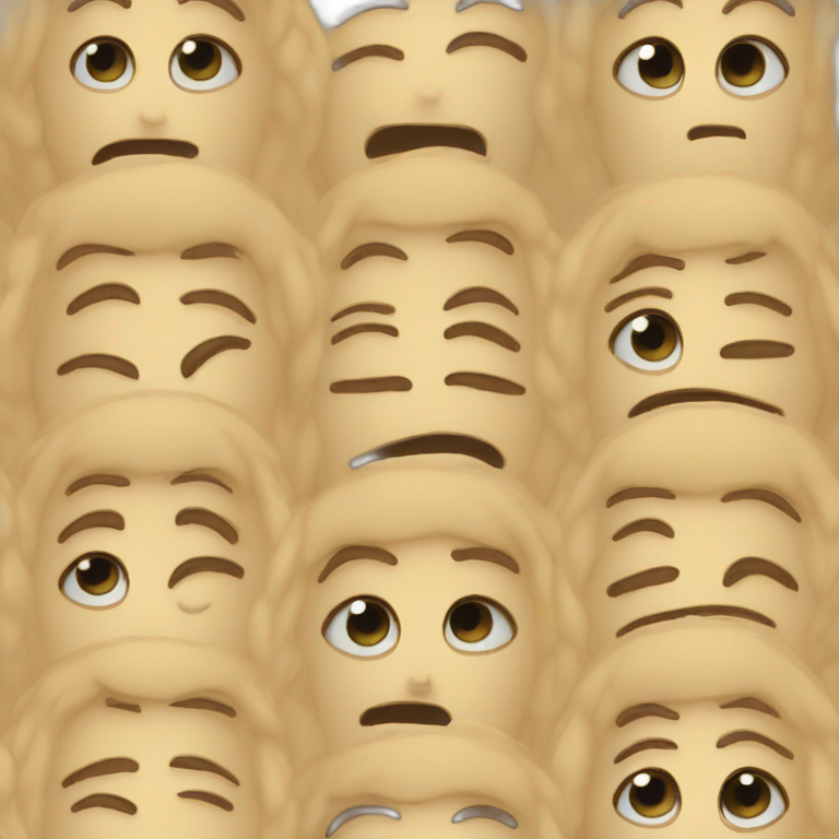 Sad and happy emoji