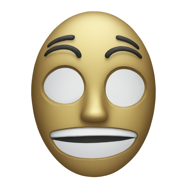 sad and happy mask emoji