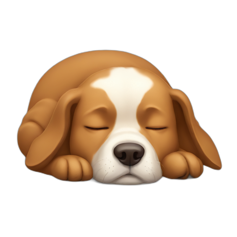 dog sleeping funny emoji