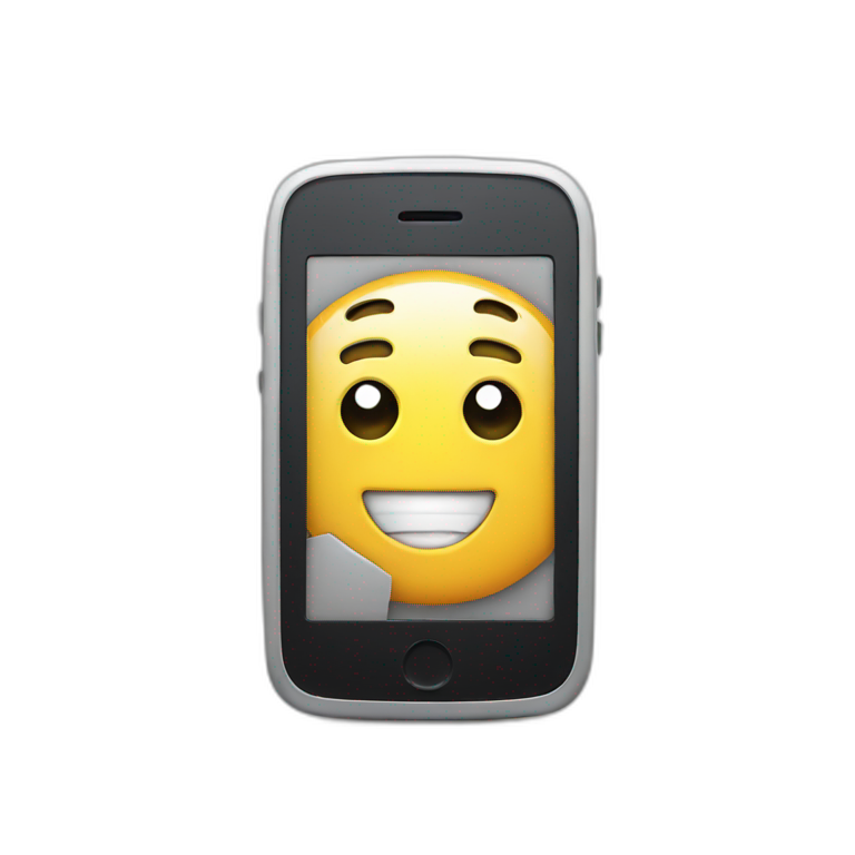 Emoji showing phone  emoji