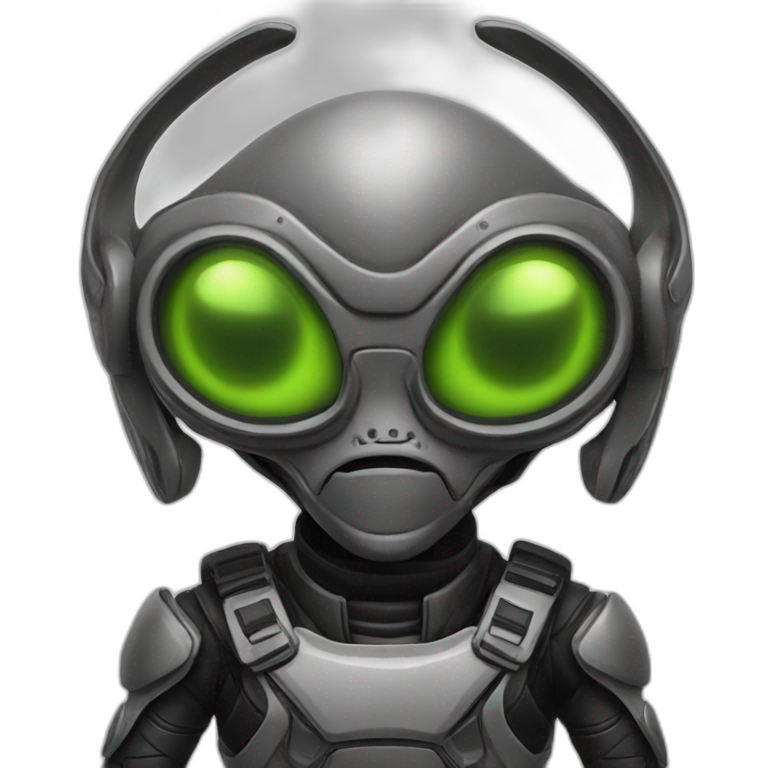 Alien in moto emoji