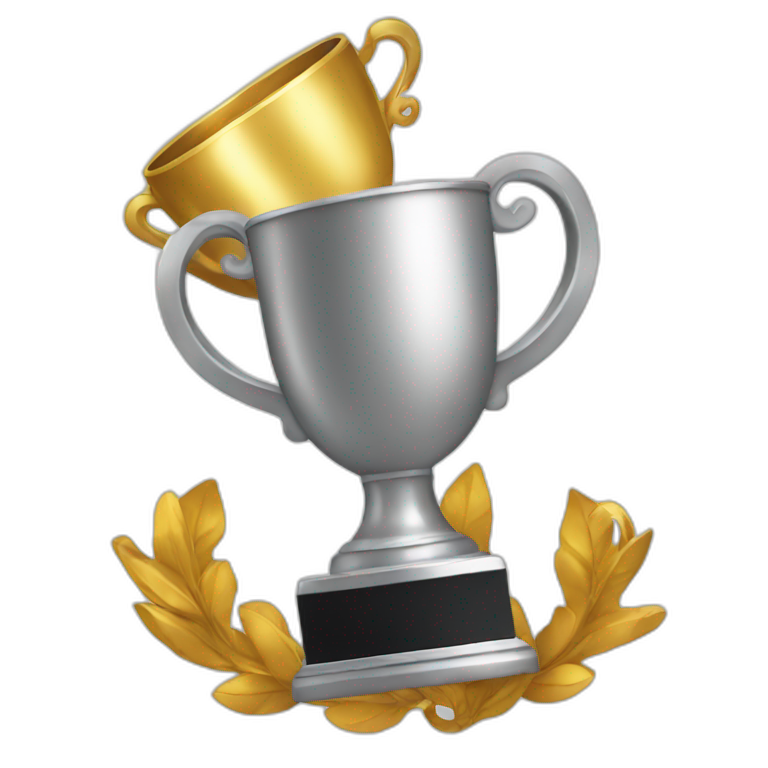 Winner with trophy emoji