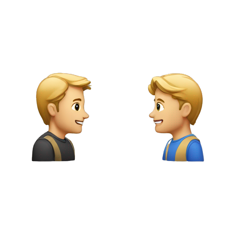 two people talking to each other emoji