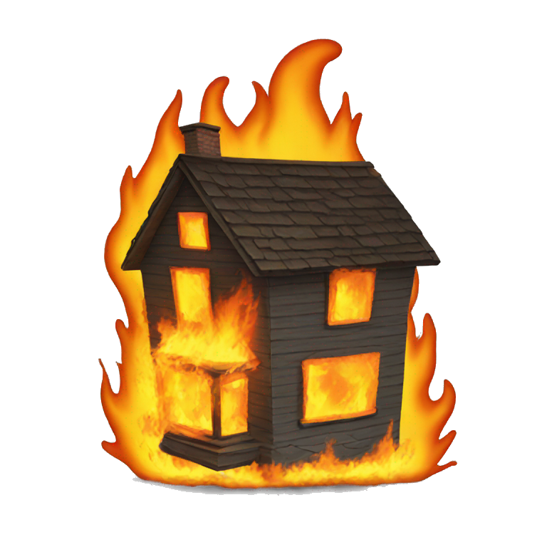 burning House emoji