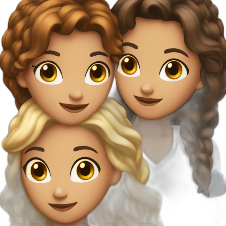 4 girl friends emoji