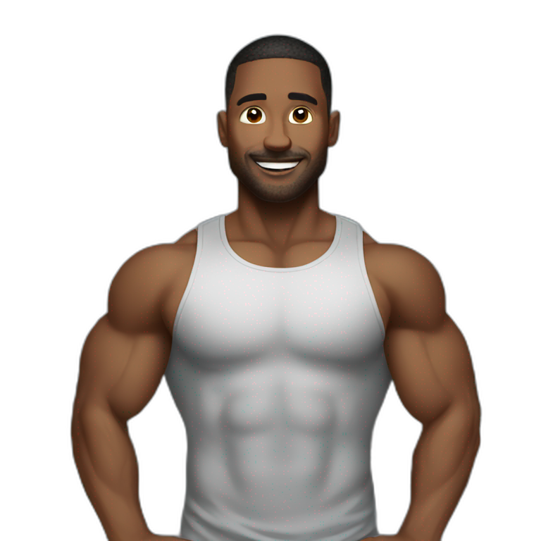 man in a gym emoji