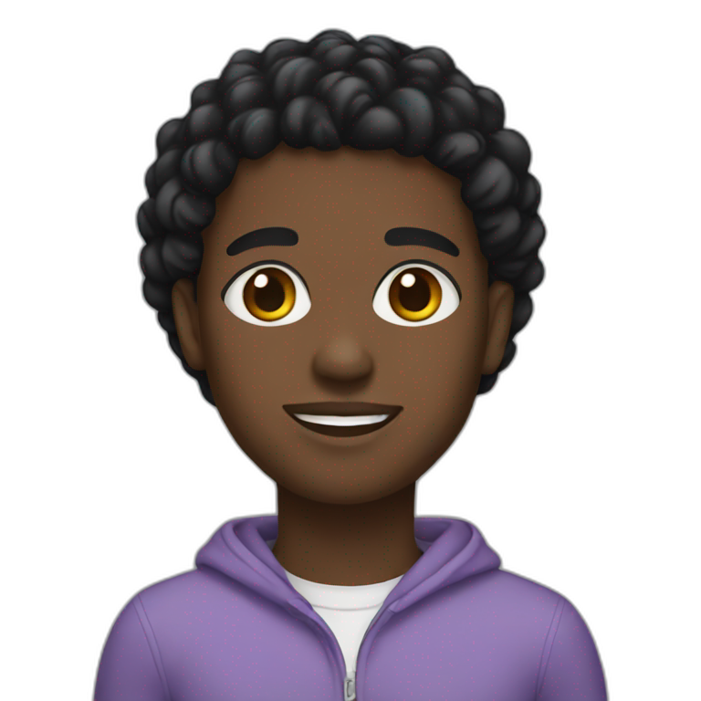 black man + black girl emoji