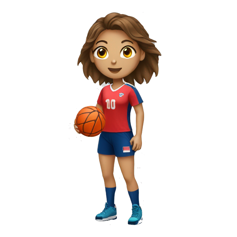 handball player female emoji