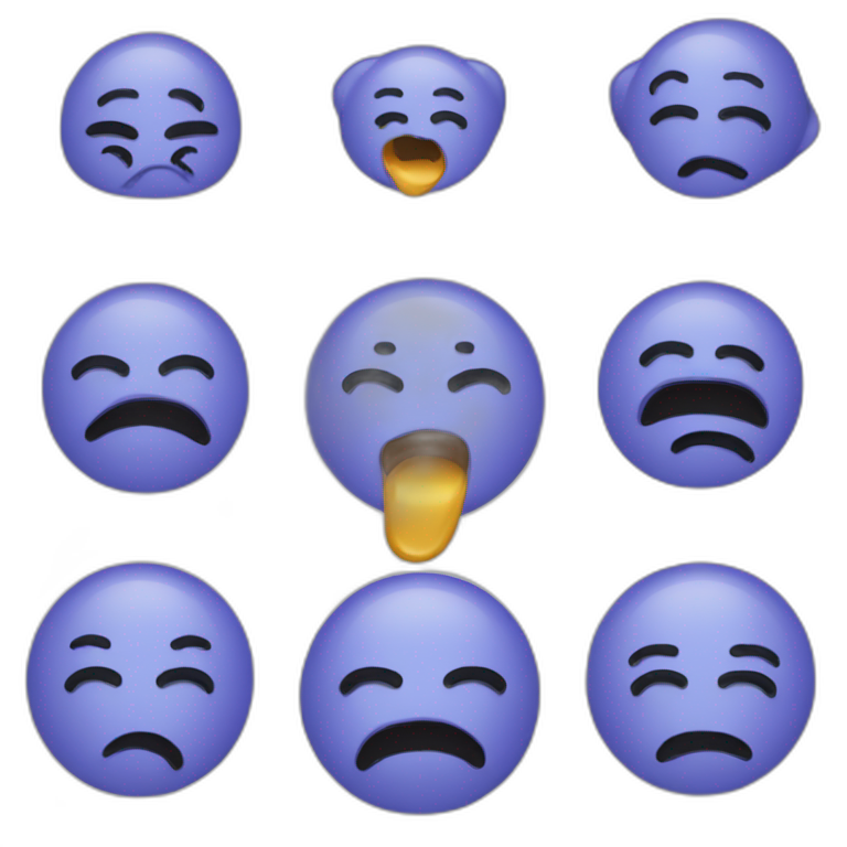 pleading emoji + drooling emoji emoji
