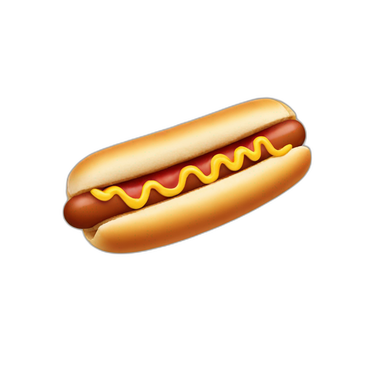hotdog with smile emoji emoji
