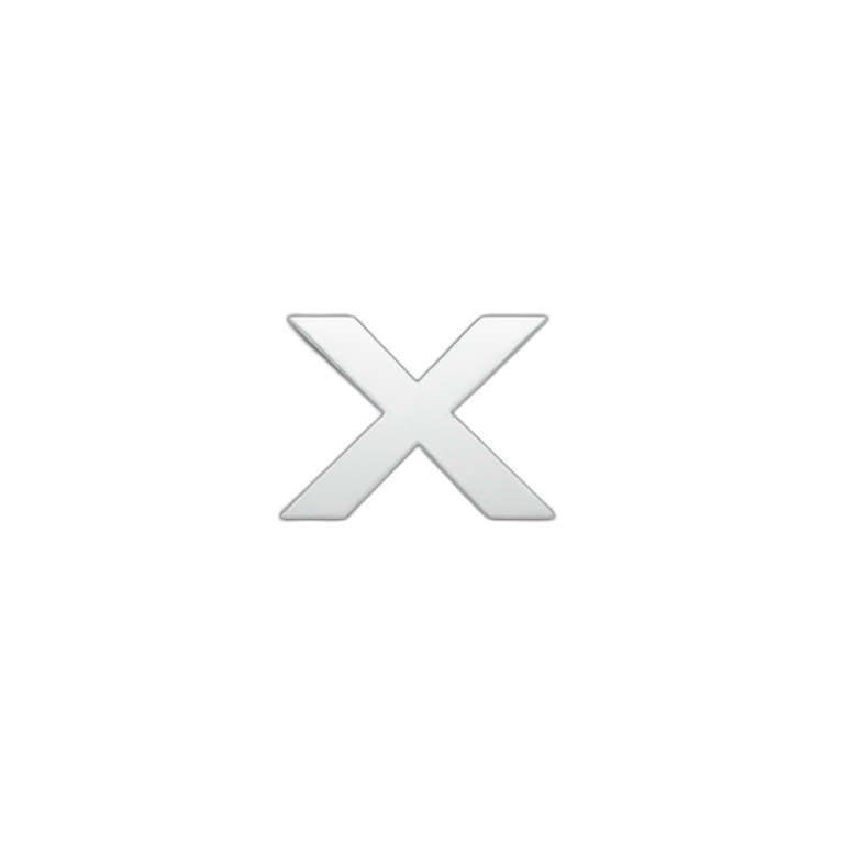X Logo emoji