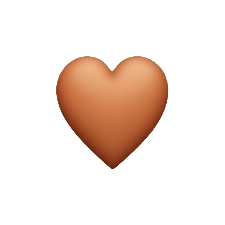dark terra cotta heart emoji