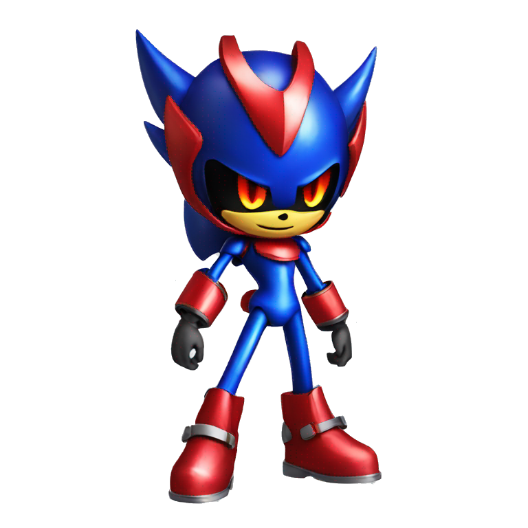 metal sonic with red shoe emoji