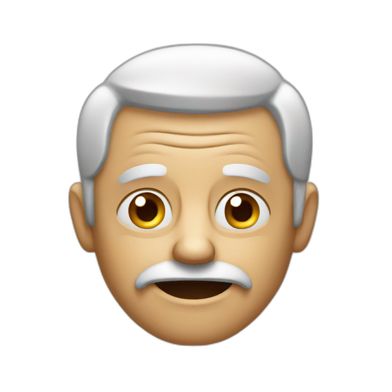 Happy sad old man emoji