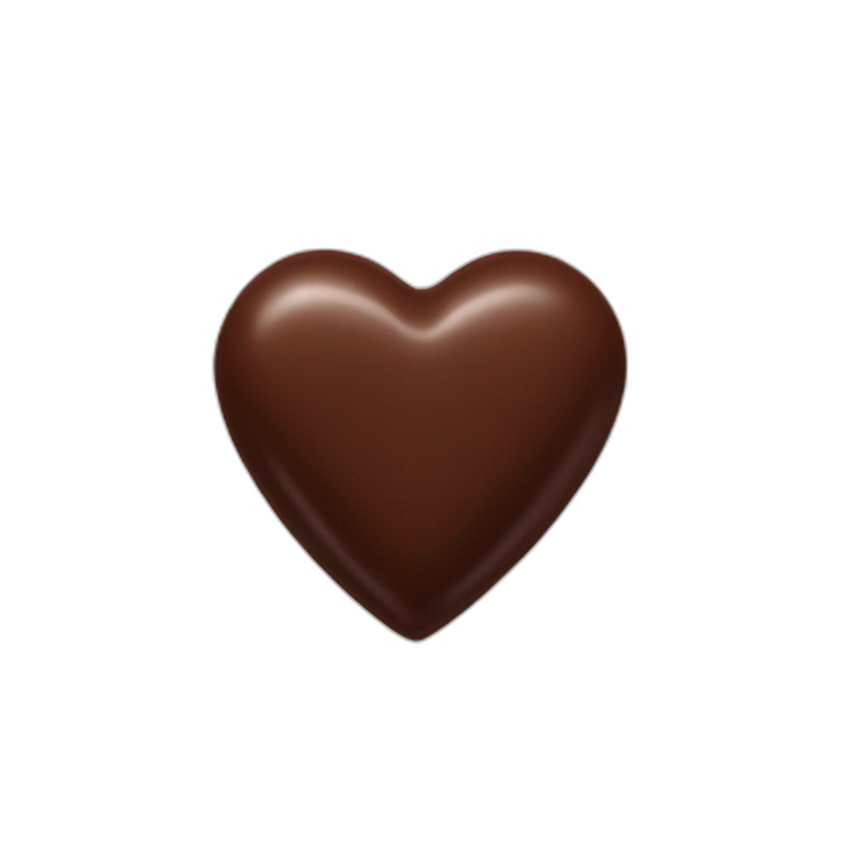 chocolate heart emoji
