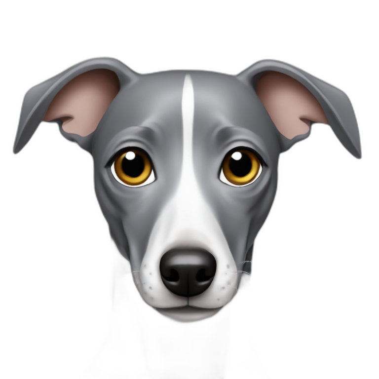 all grey Italian greyhound emoji emoji