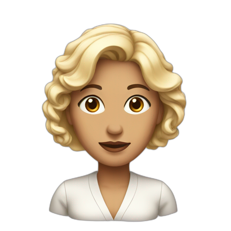 mujer-elegante-inteligente emoji