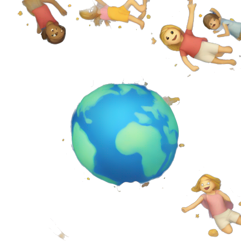 children circling the earth emoji