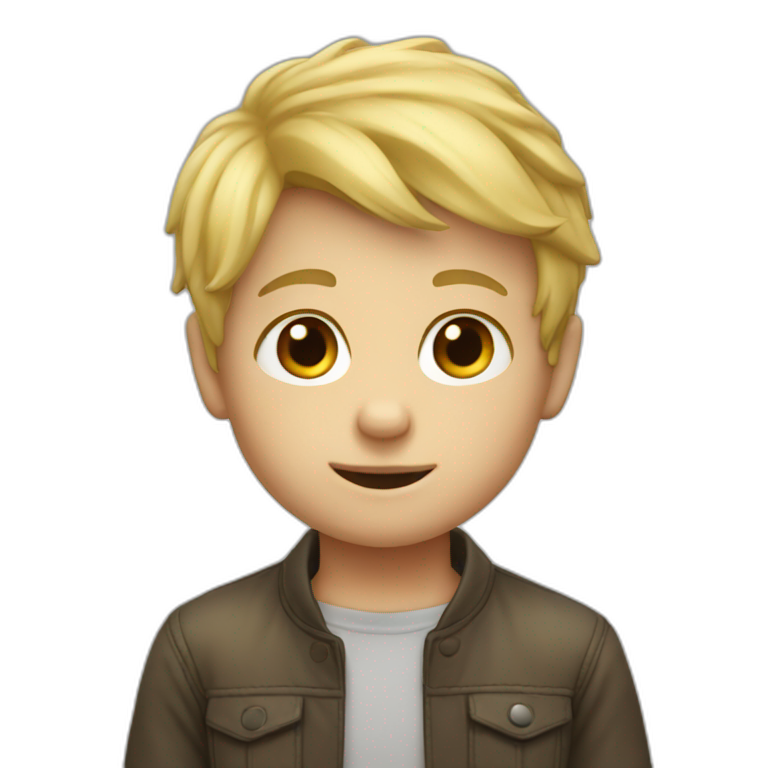 Little blonde boy emoji