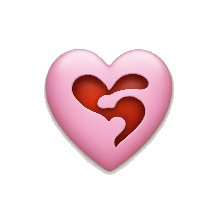 Heart with J inside emoji