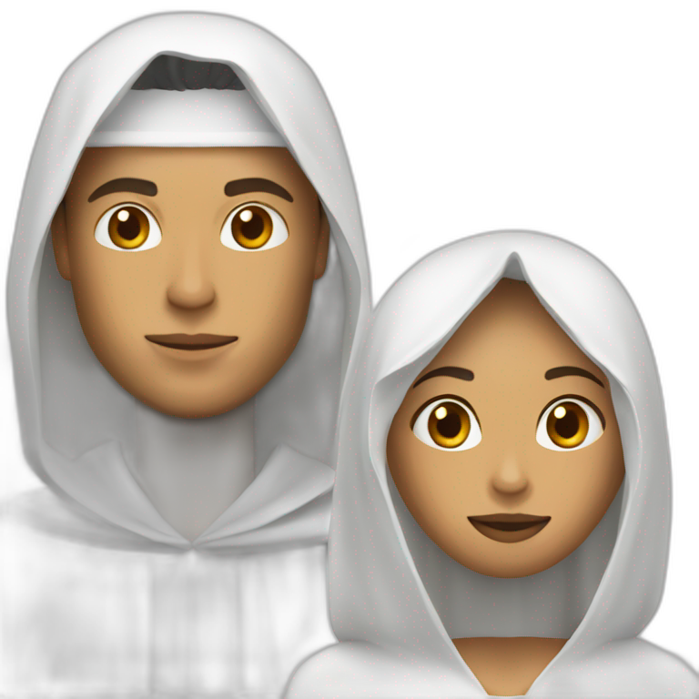 A veiled woman and ronaldo emoji