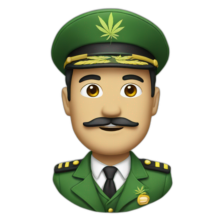 Captain cannabis emoji