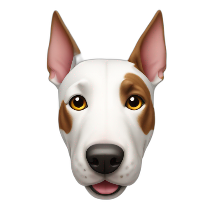 bull terrier dog emoji
