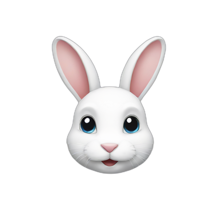 white rabbit emoji