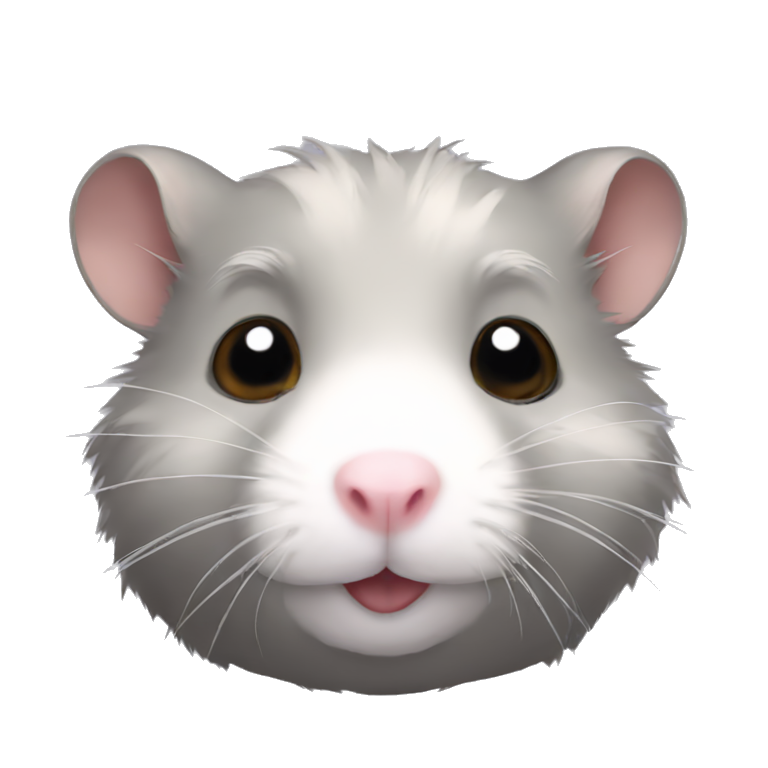 Hamster gris emoji
