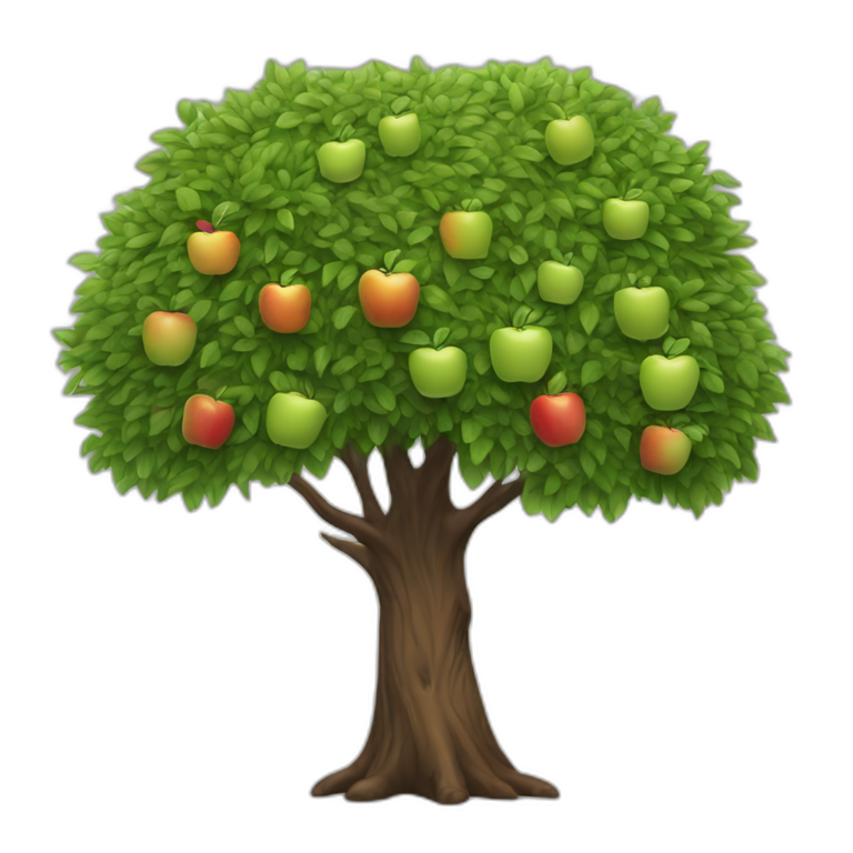 Steve Jobs apple tree emoji