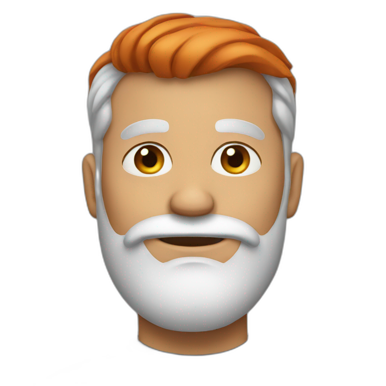 man, red beard emoji