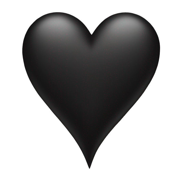 Black hearts emoji