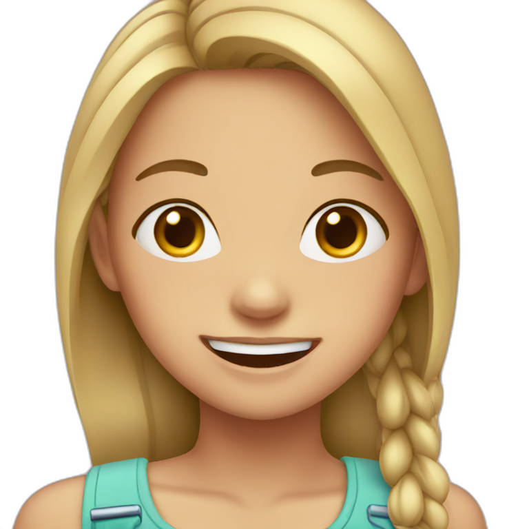 girl with braces emoji
